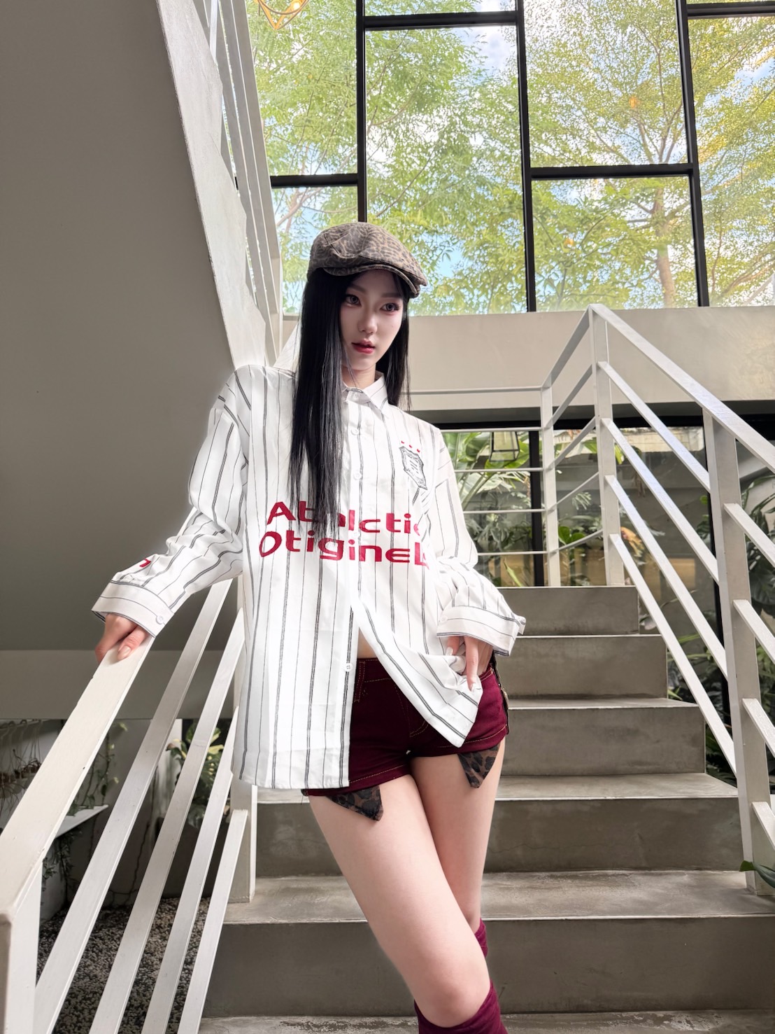 #T0102 美式立領襯衫