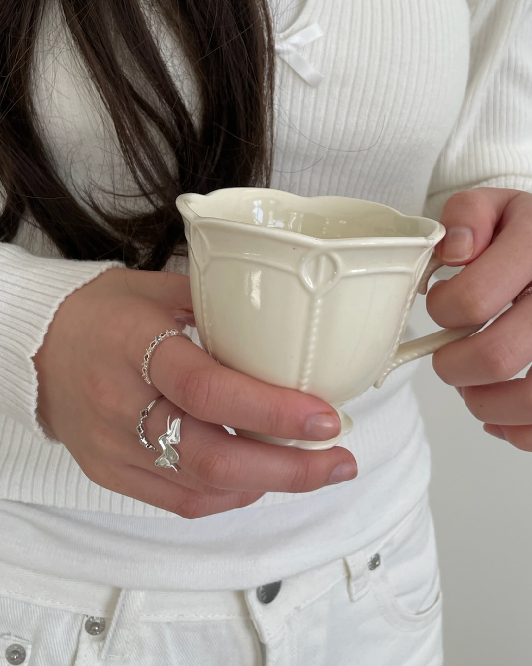  S925個性不規則活圍戒