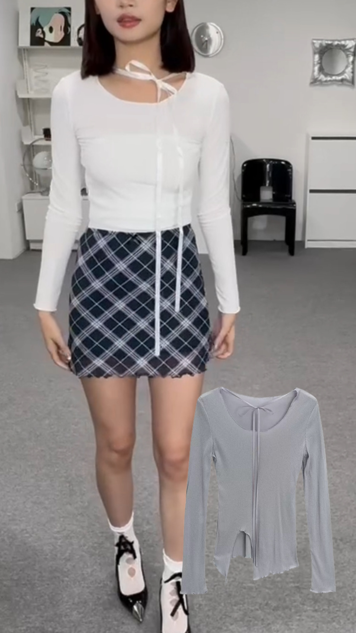 #T0424純欲風上衣
