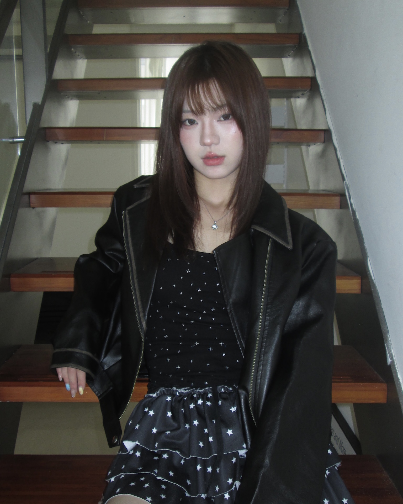 #J1005 復古刷色短版皮外套（2colors) 復古刷色短版皮外套（2colors)