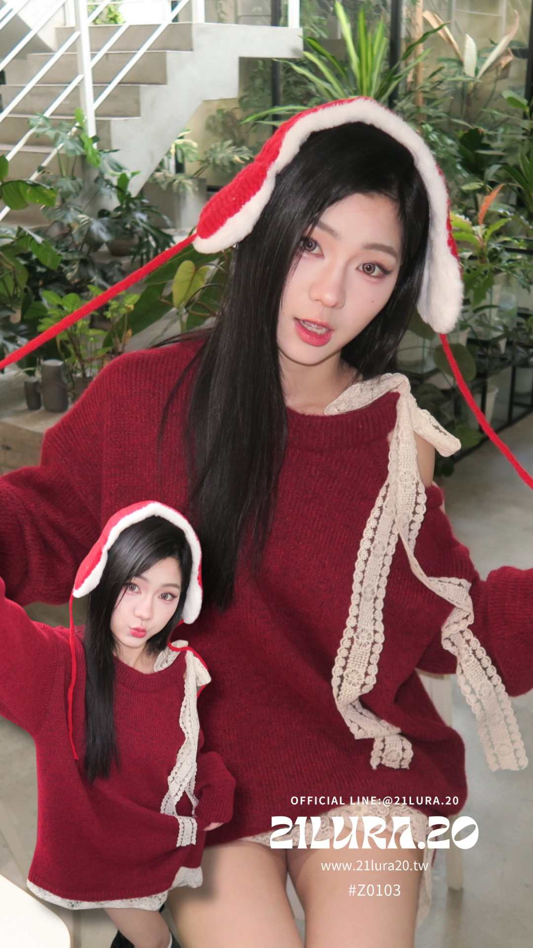 #Z0103 紅色耳罩