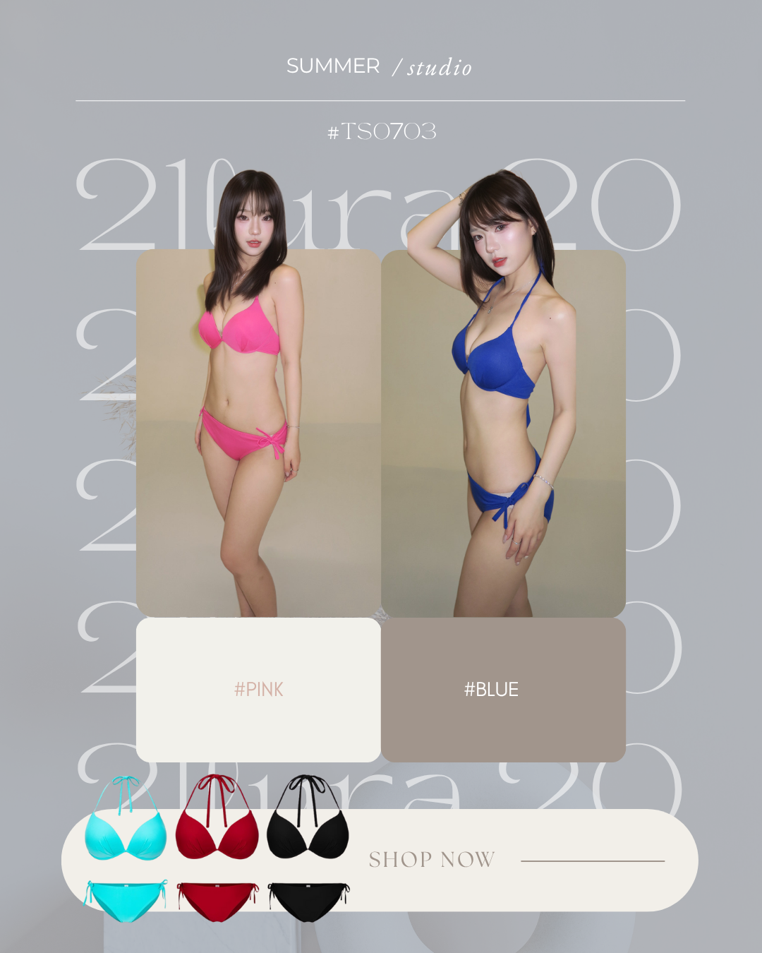 #TS0703 辣妹夏日三件套裝