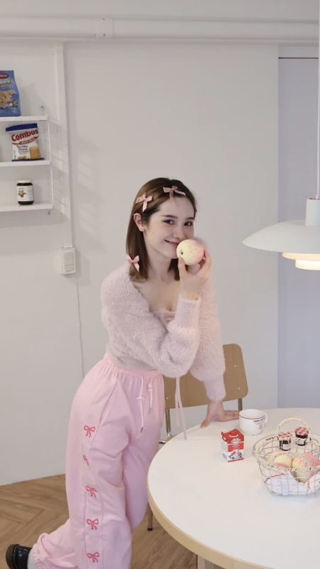 #T2462 蝴蝶結韓系歐膩慵懶套裝