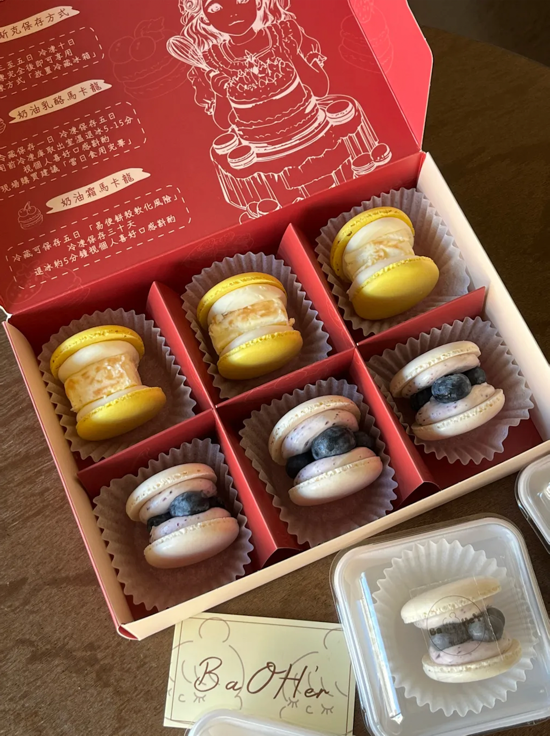 𝟐𝟏𝐋𝐔𝐑𝐀.𝟐𝟎 𝘟 𝐁𝐚𝐎𝐇𝐞’𝐫 芝士蛋糕｜藍莓奶油乳酪馬卡龍六入禮盒